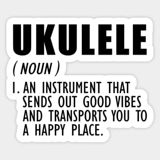 Ukulele Definition Sticker